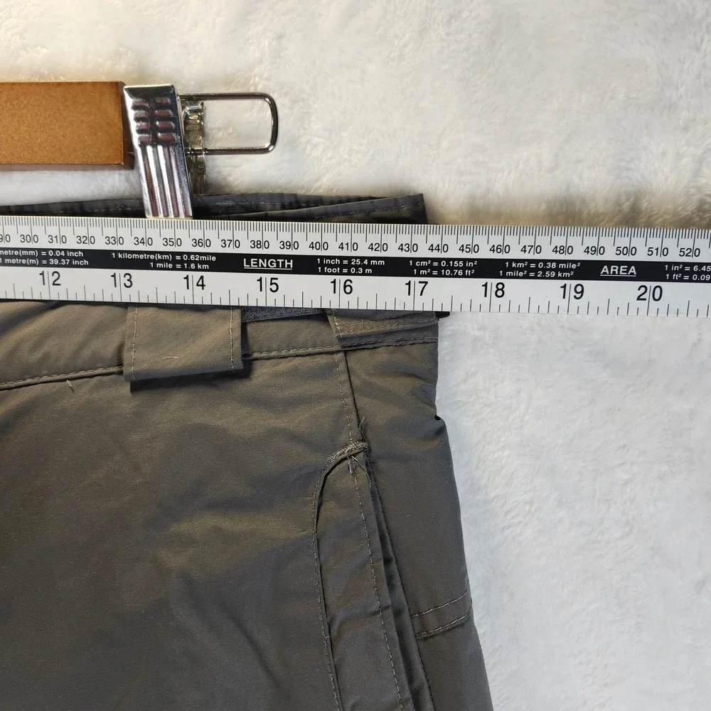 Columbia Snow Pants Youth 18/20 Gray Excellent Omni-Shield Cargo Ski SB8007‎